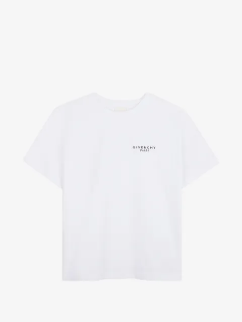 Givenchy Kids playera manga corta con logo estampado