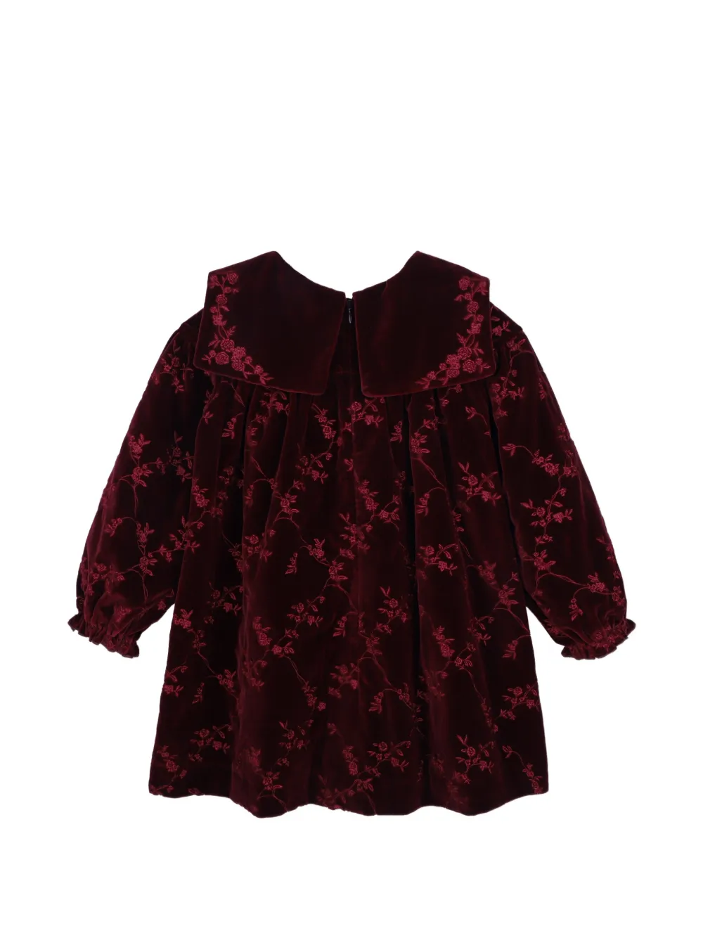 Chloé Kids Fluwelen jurk Rood