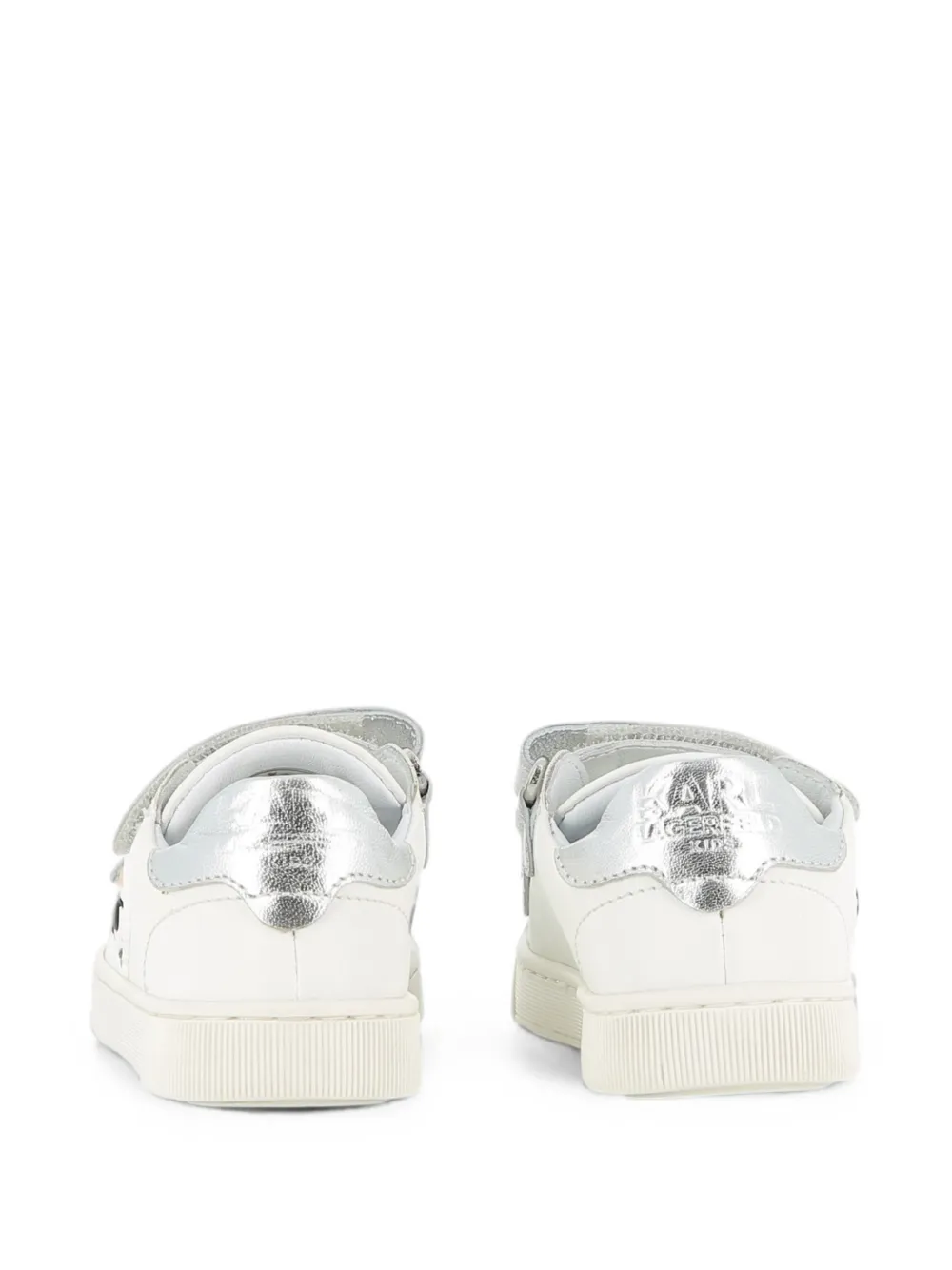 Karl Lagerfeld Kids Choupette sneakers met klittenband Wit