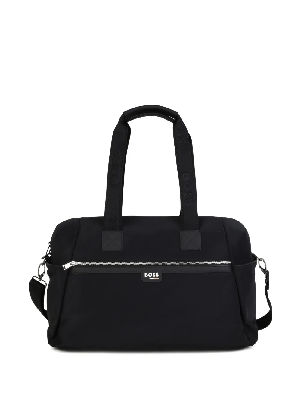 BOSS Kidswear logo-patch changing bag - Black