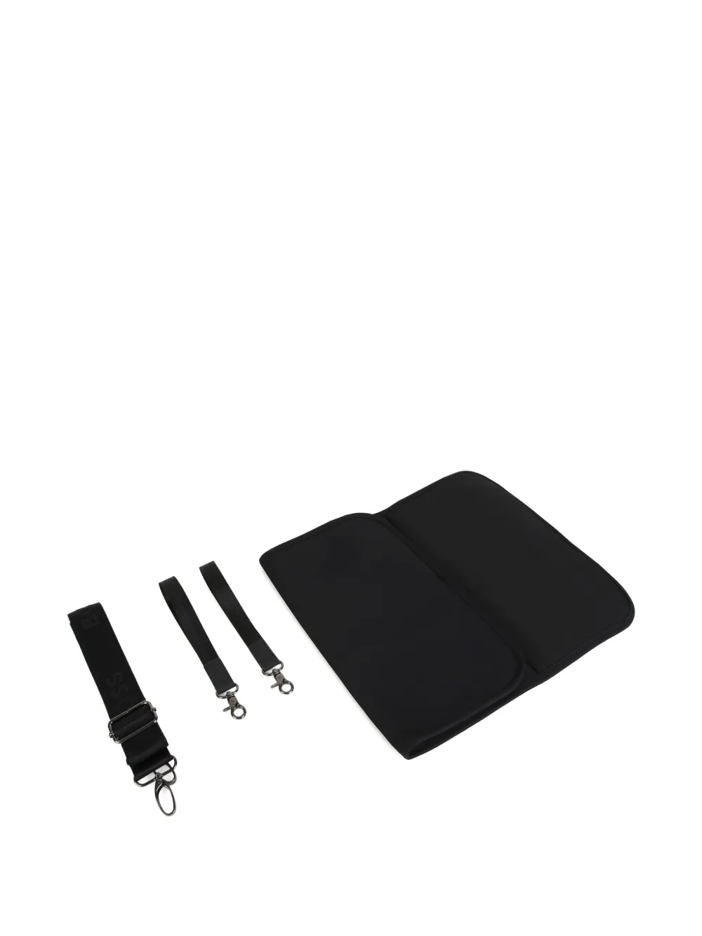 BOSS Kidswear Luiertas met logopatch Zwart