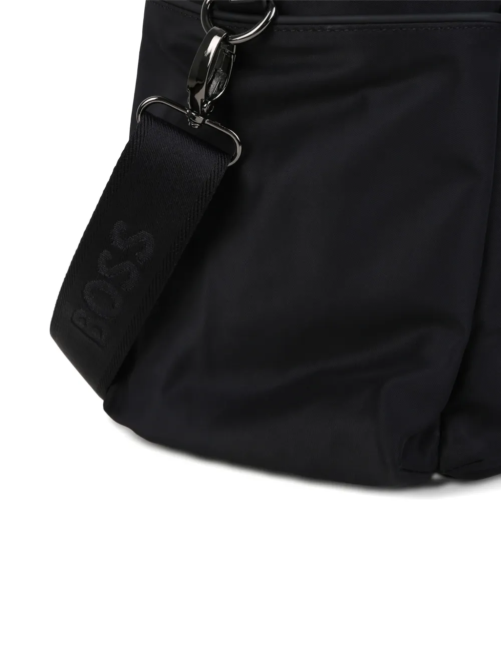 BOSS Kidswear Luiertas met logopatch Zwart