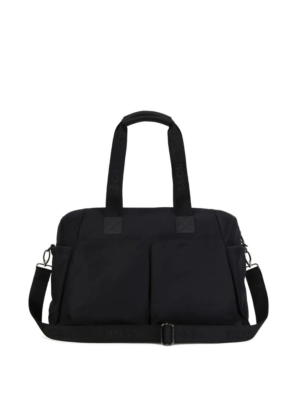 BOSS Kidswear Luiertas met logopatch Zwart