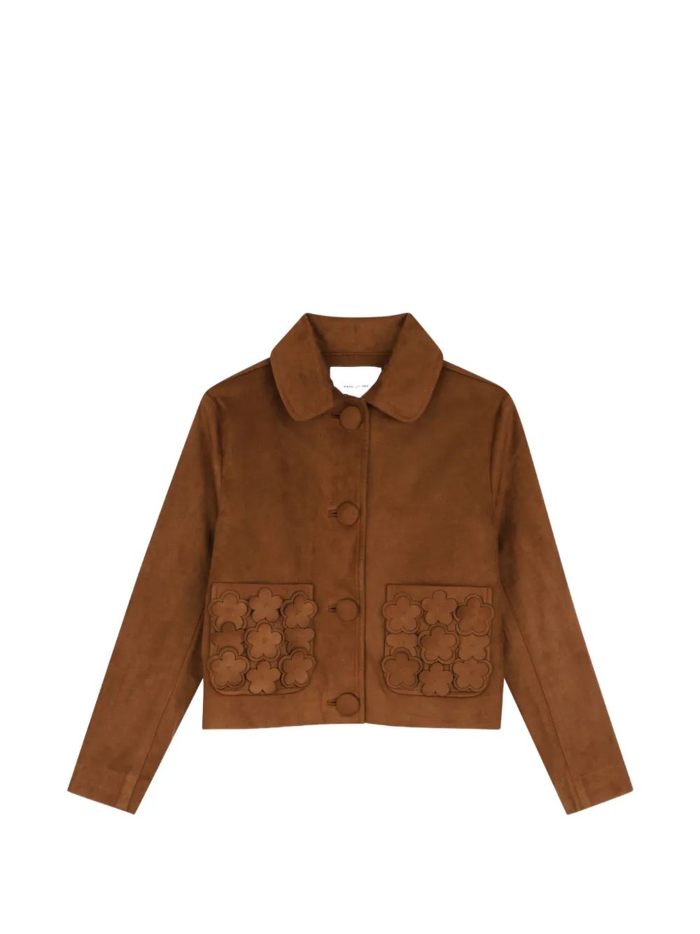 Marc Jacobs Kids Giacca con applicazione a fiori - Marrone