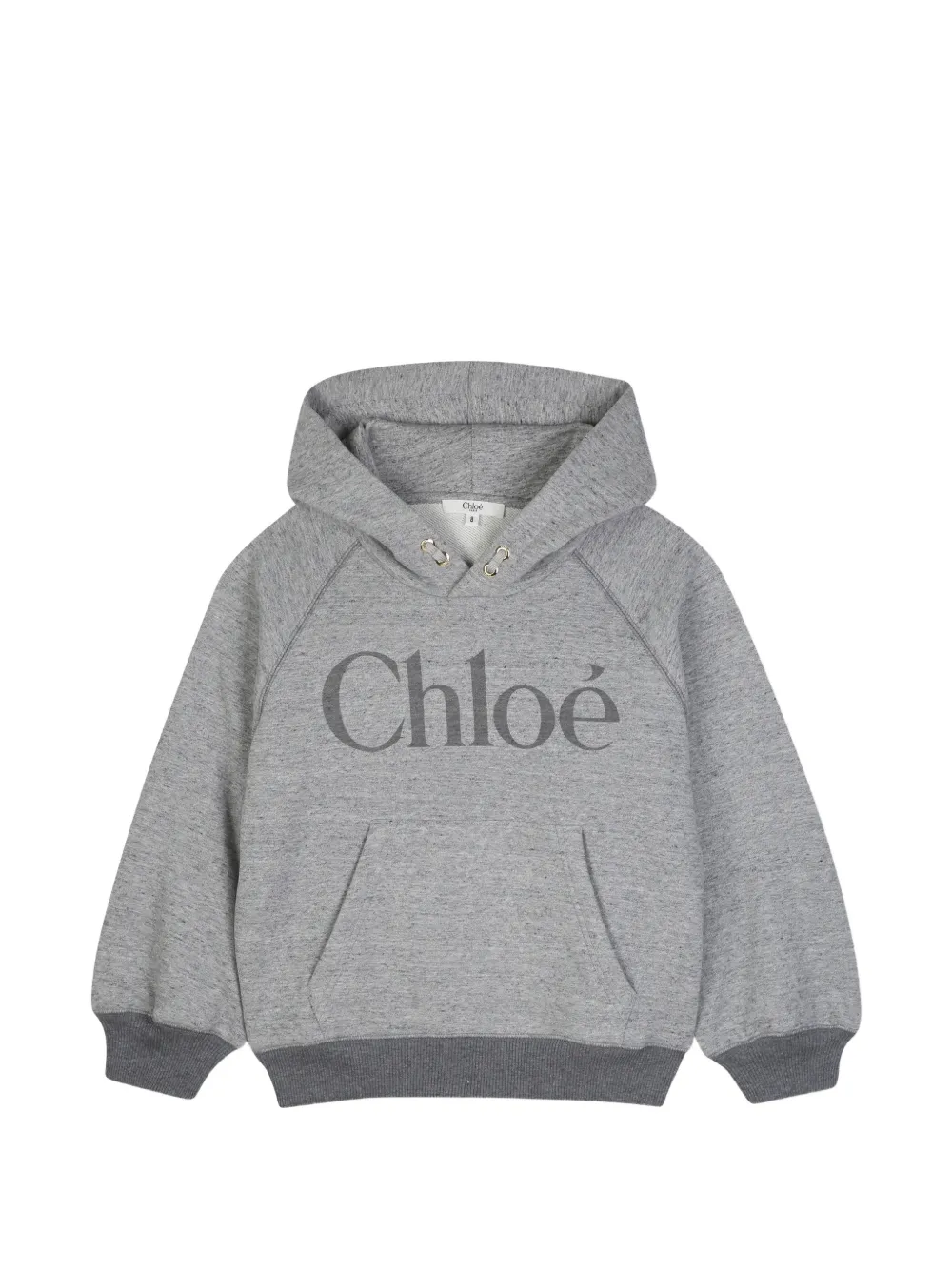 Chloé Kids Hoodie mit Raglanärmeln - Grau