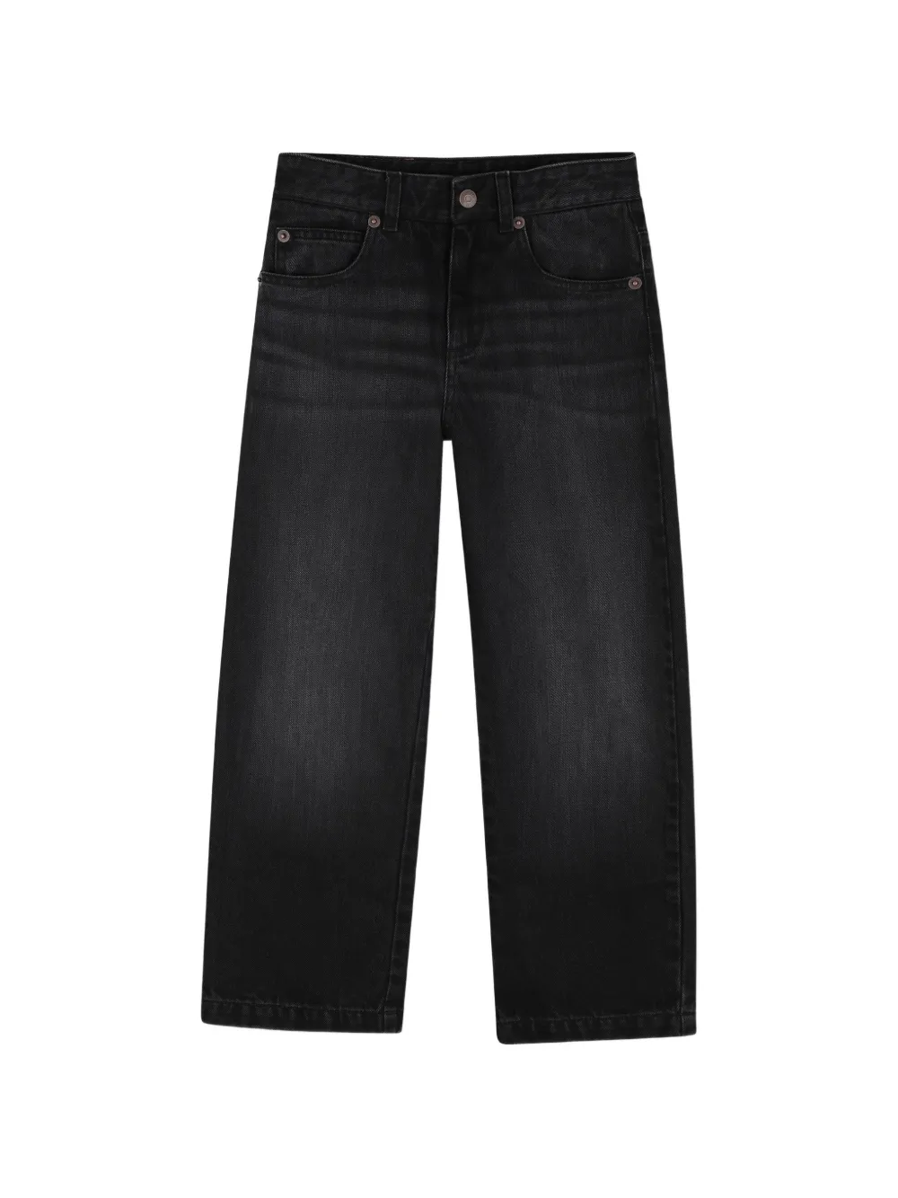 Chloé Kids Ausgeblichene Jeans - Schwarz