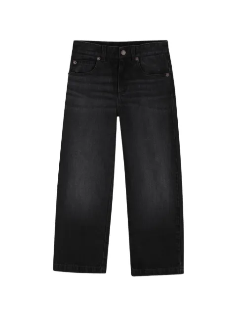 Chloé Kids jeans con efecto descolorido