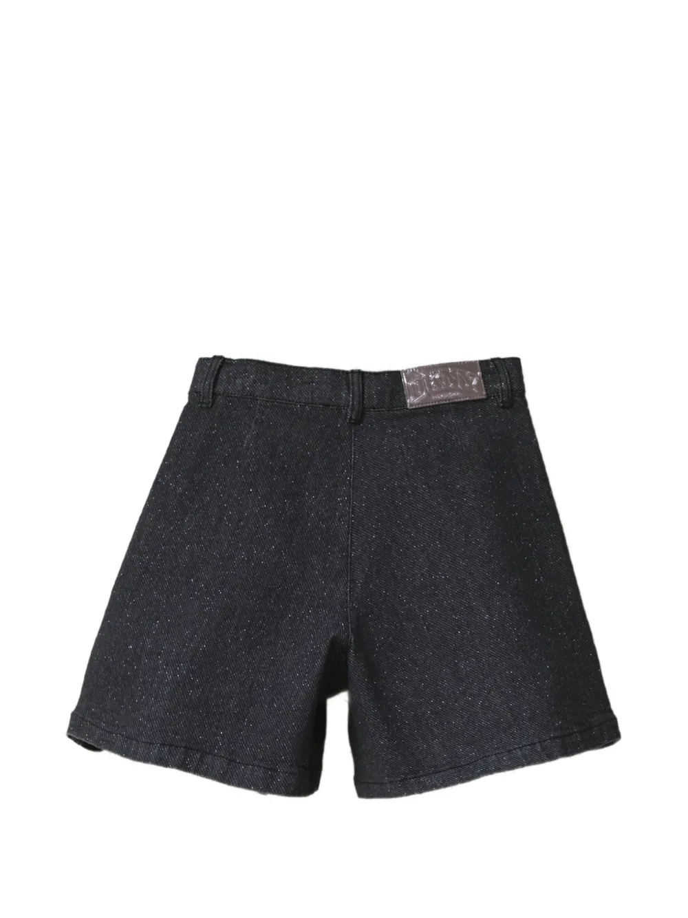 Dkny Kids Denim shorts met glitters en plooien Grijs
