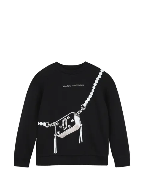 Marc Jacobs Kids trompe-l'oeil logo sweater