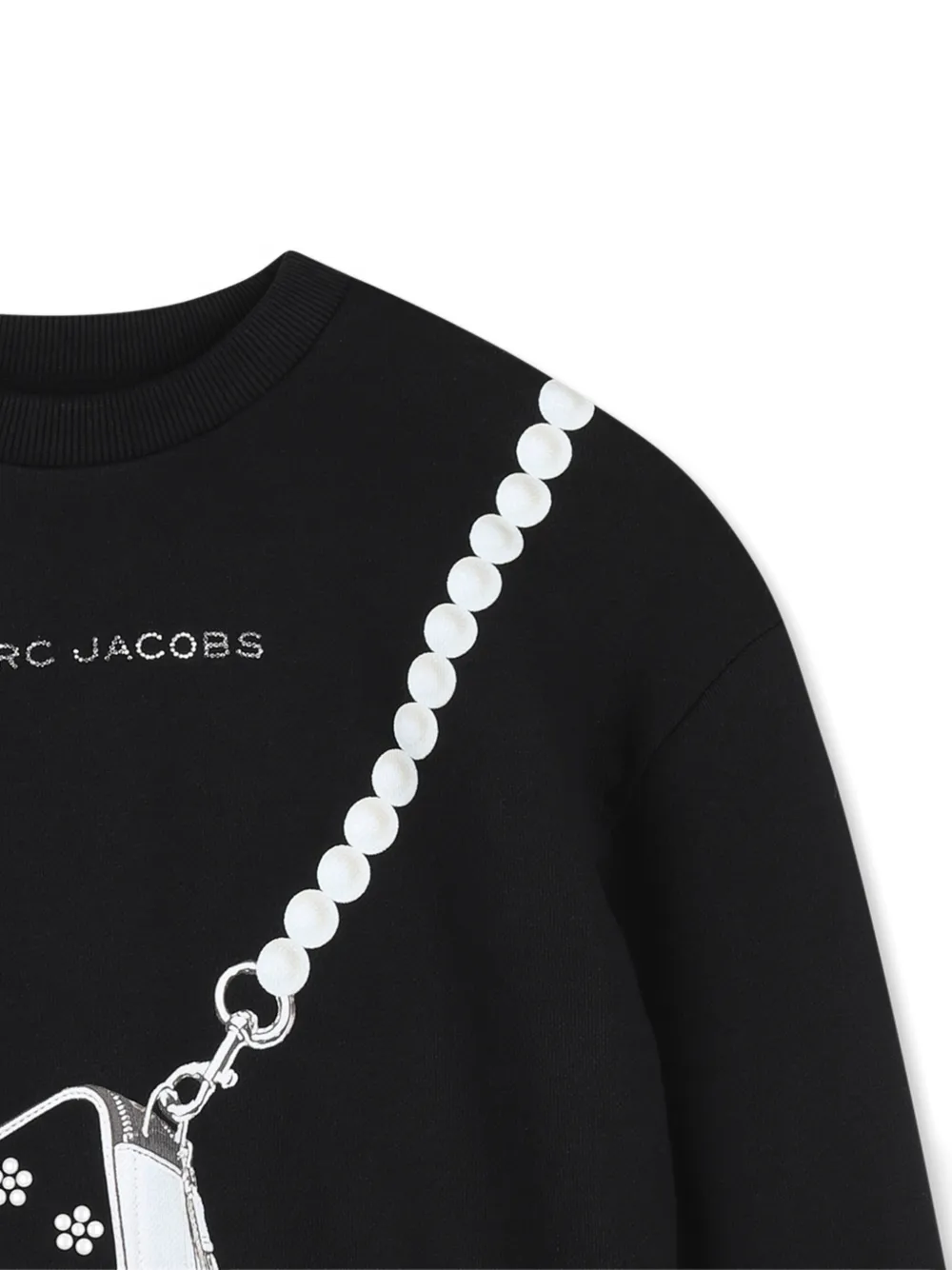 Marc Jacobs Kids Trui met trompe-l'oeil logo Zwart
