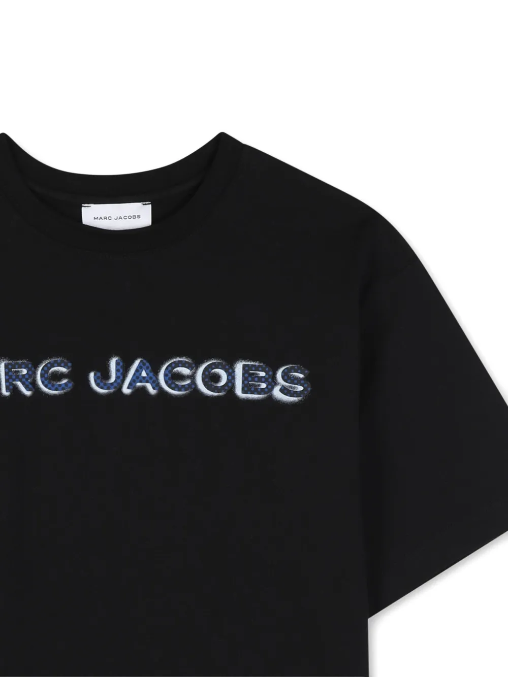Marc Jacobs Kids T-shirt met logoprint en korte mouwen Zwart