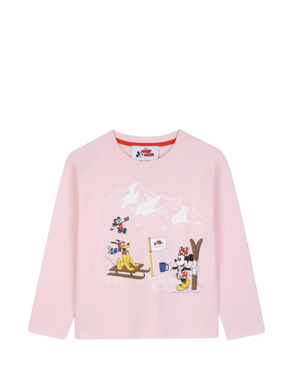 Marc Jacobs Kids x Disney T-shirt a maniche lunghe con stampa grafica - Rosa