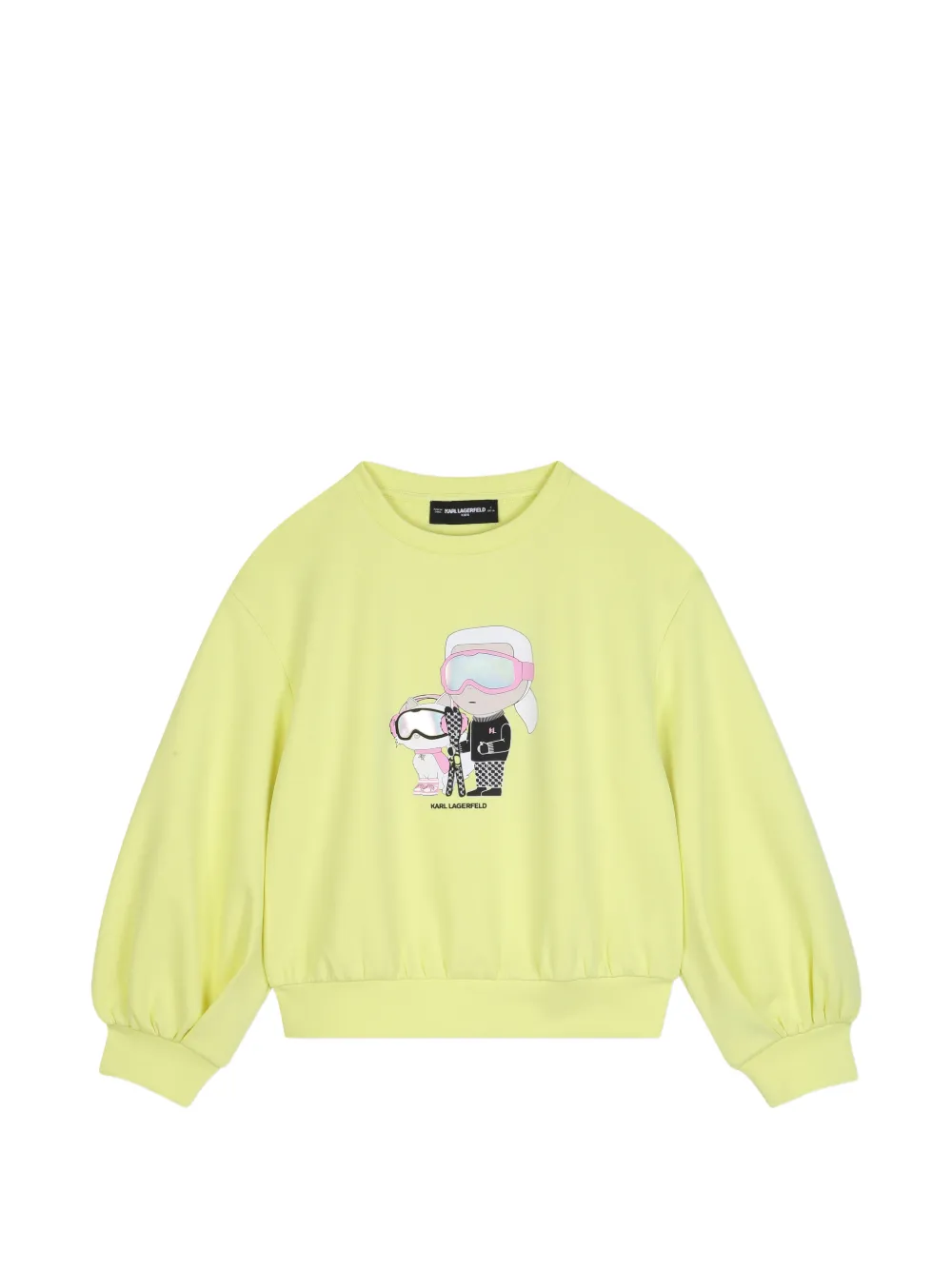 Karl Lagerfeld Kids Maglione con stampa grafica - Giallo