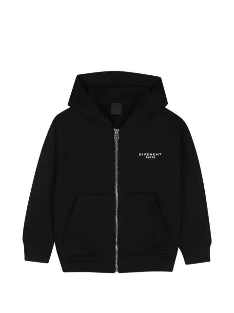 Givenchy Kids logo-print zip-up hoodie