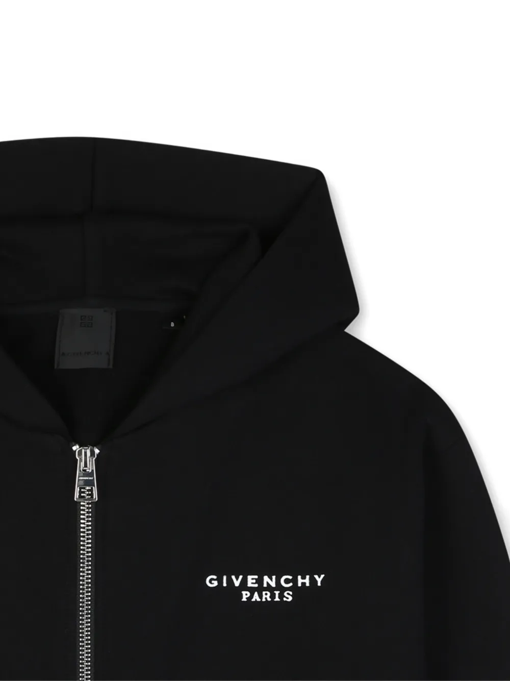 Givenchy Kids Hoodie met logoprint en rits Zwart