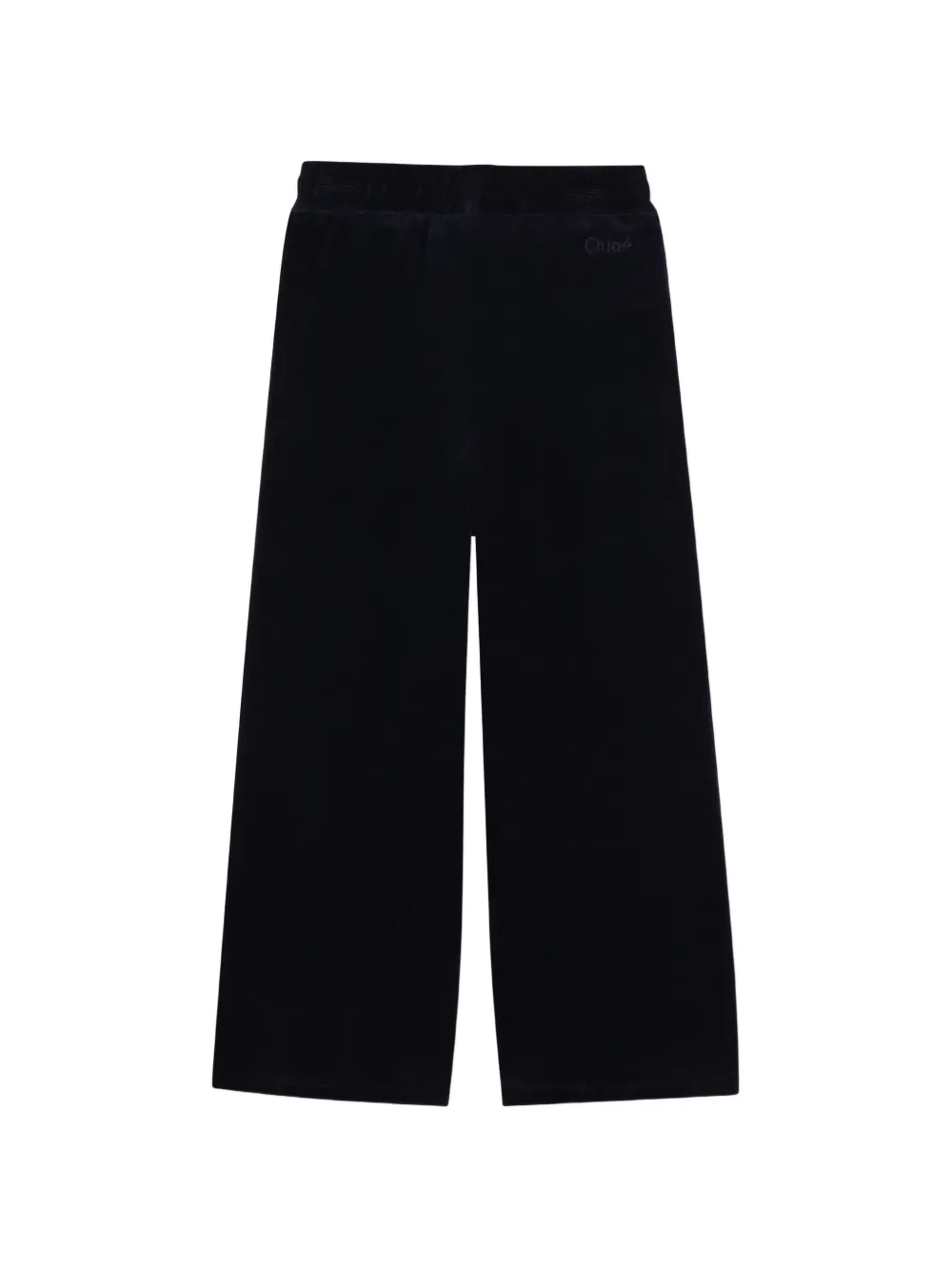 Chloé Kids Fluwelen trainingsbroek Blauw