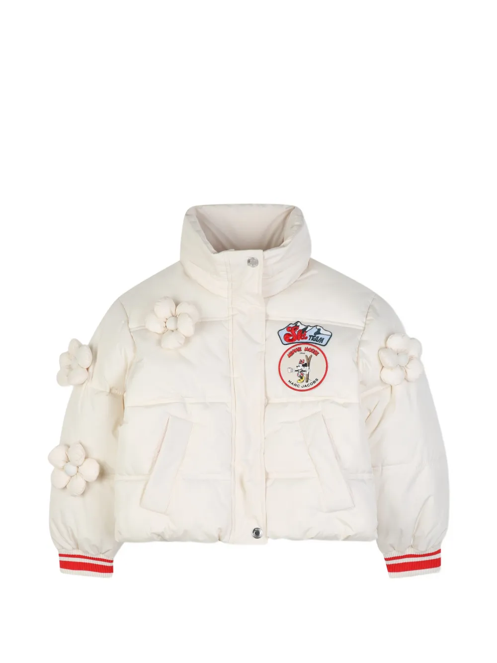 Marc Jacobs Kids x Disney Piumino con applicazione a fiori Minnie Mouse - Toni neutri