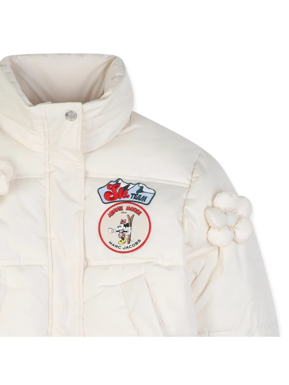 Marc Jacobs Kids x Disney Minnie Mouse donsjack met bloemenpatch Beige
