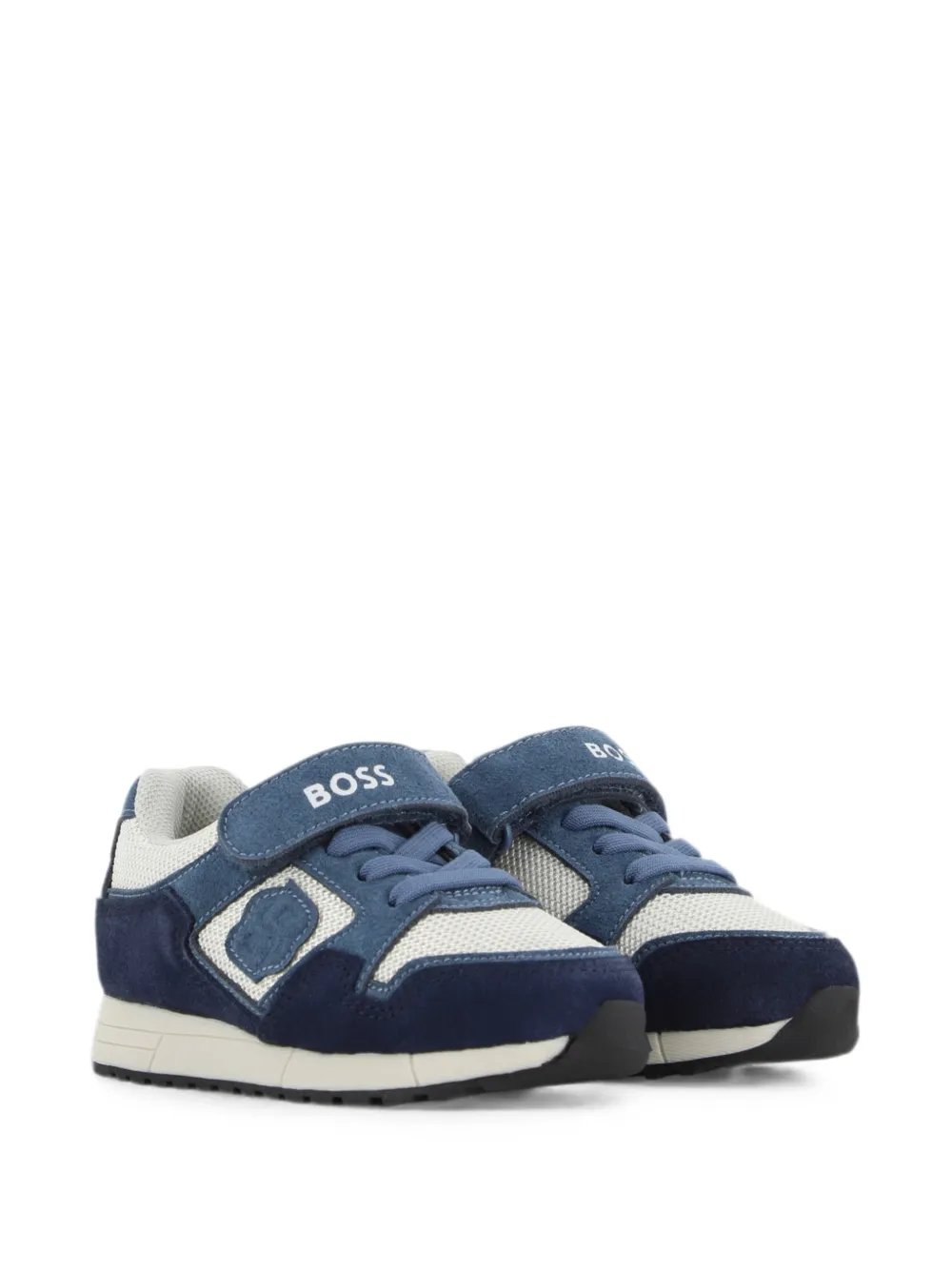 BOSS Kidswear Sneakers met klittenband Blauw