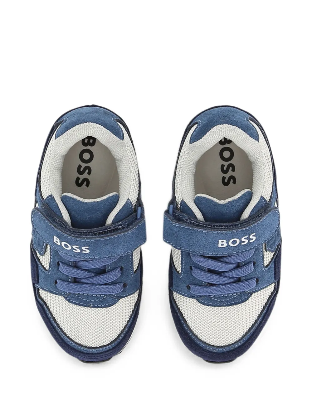 BOSS Kidswear Sneakers met klittenband Blauw
