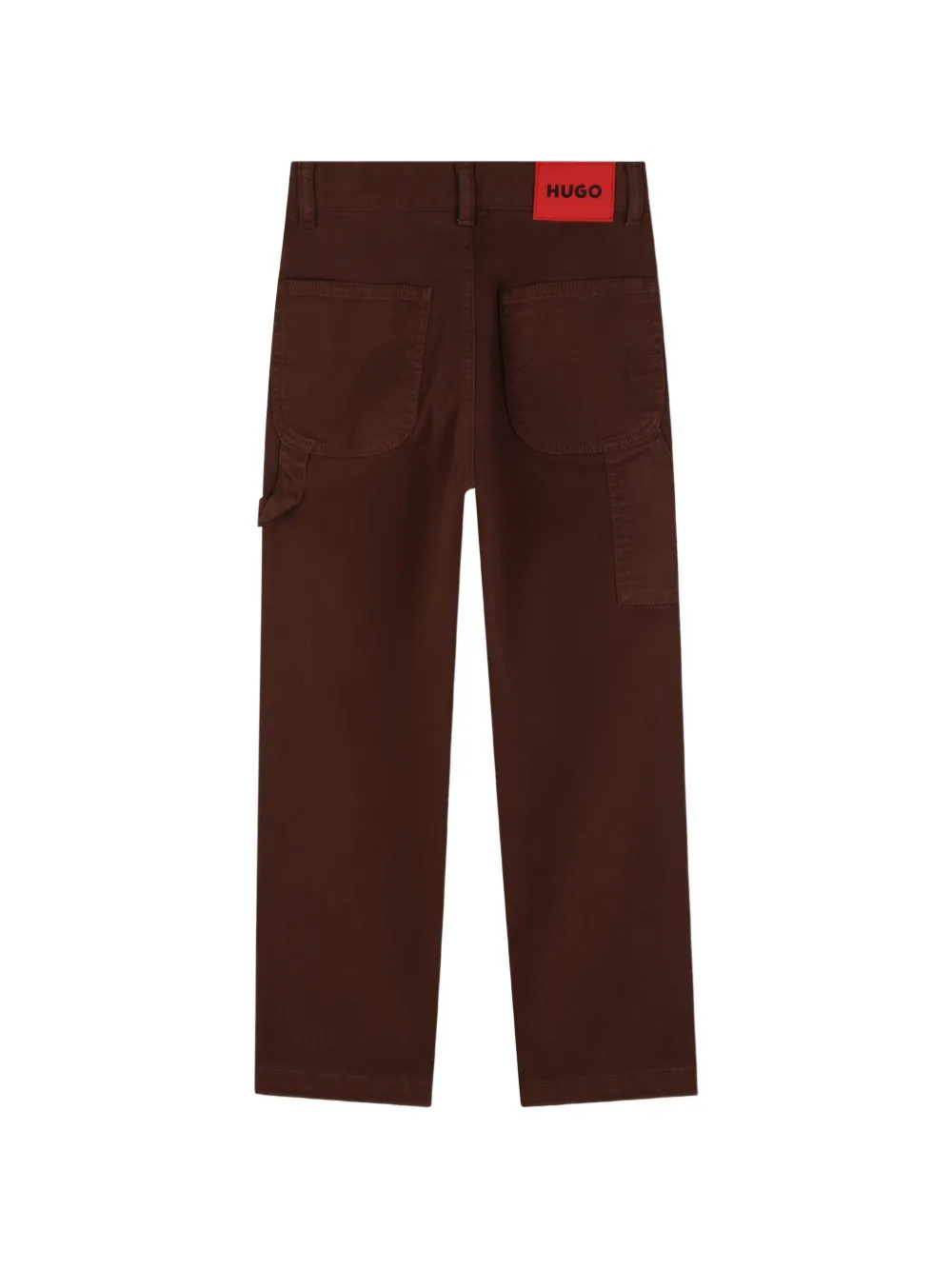 HUGO KIDS Broek met logopatch Bruin