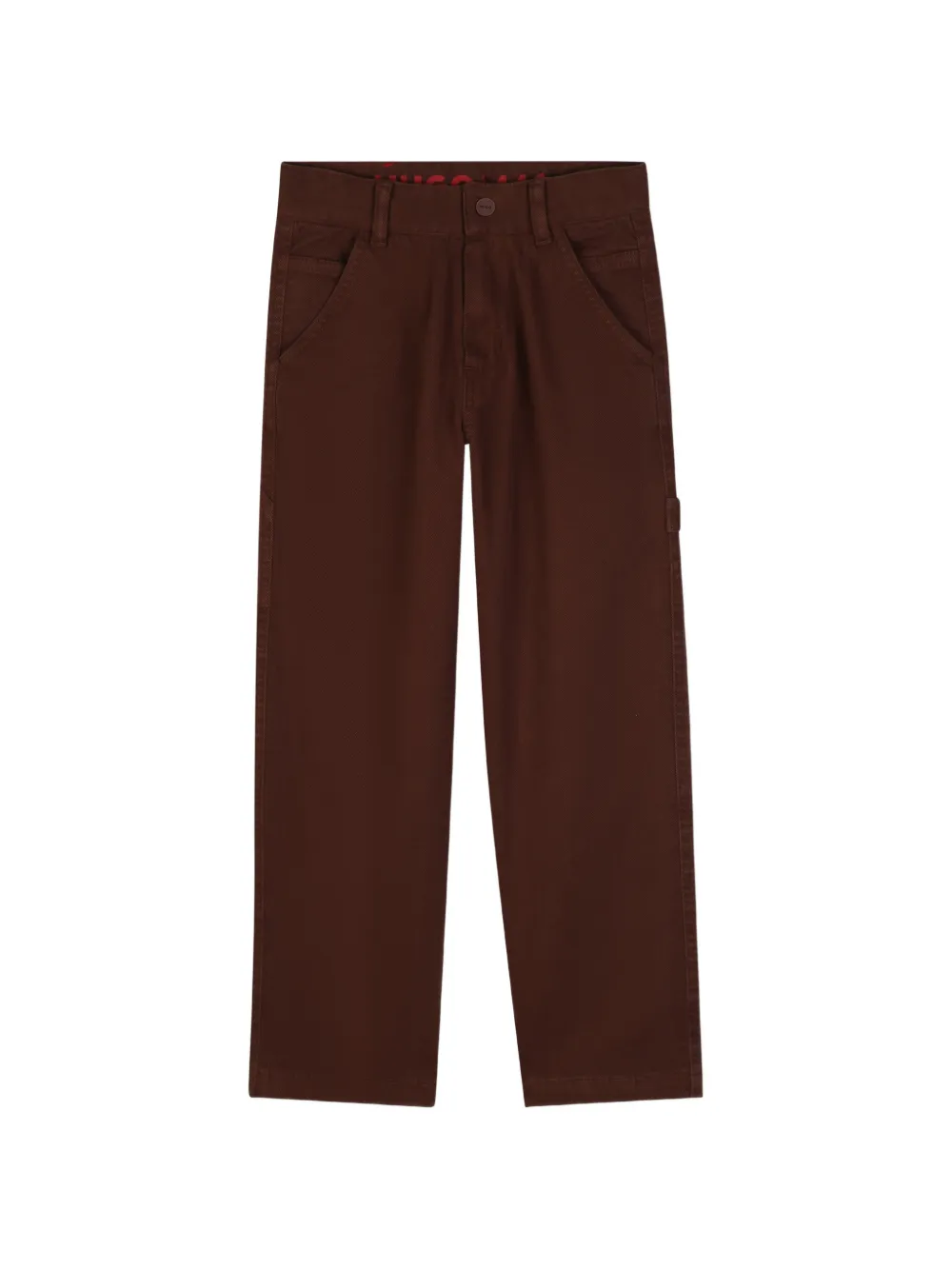 HUGO KIDS Cargo con applicazione logo - Marrone