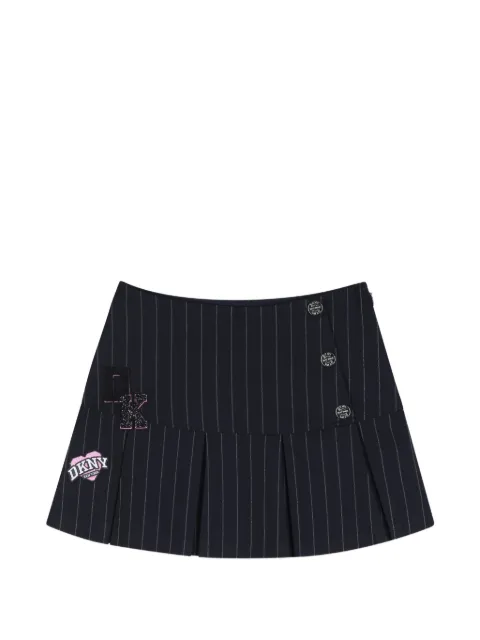 Dkny Kids pinstripe-pattern pleated skirt