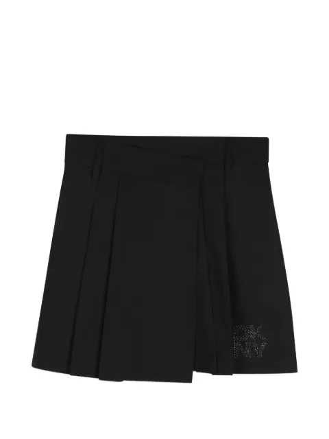 Dkny Kids jupe plissée à logo strassé