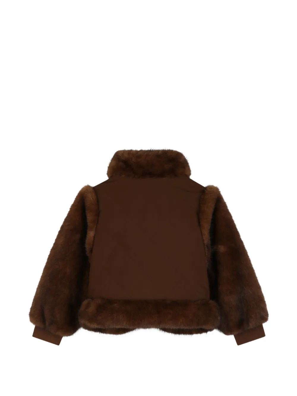 Chloé Kids Jack met afwerking van imitatiebont Bruin