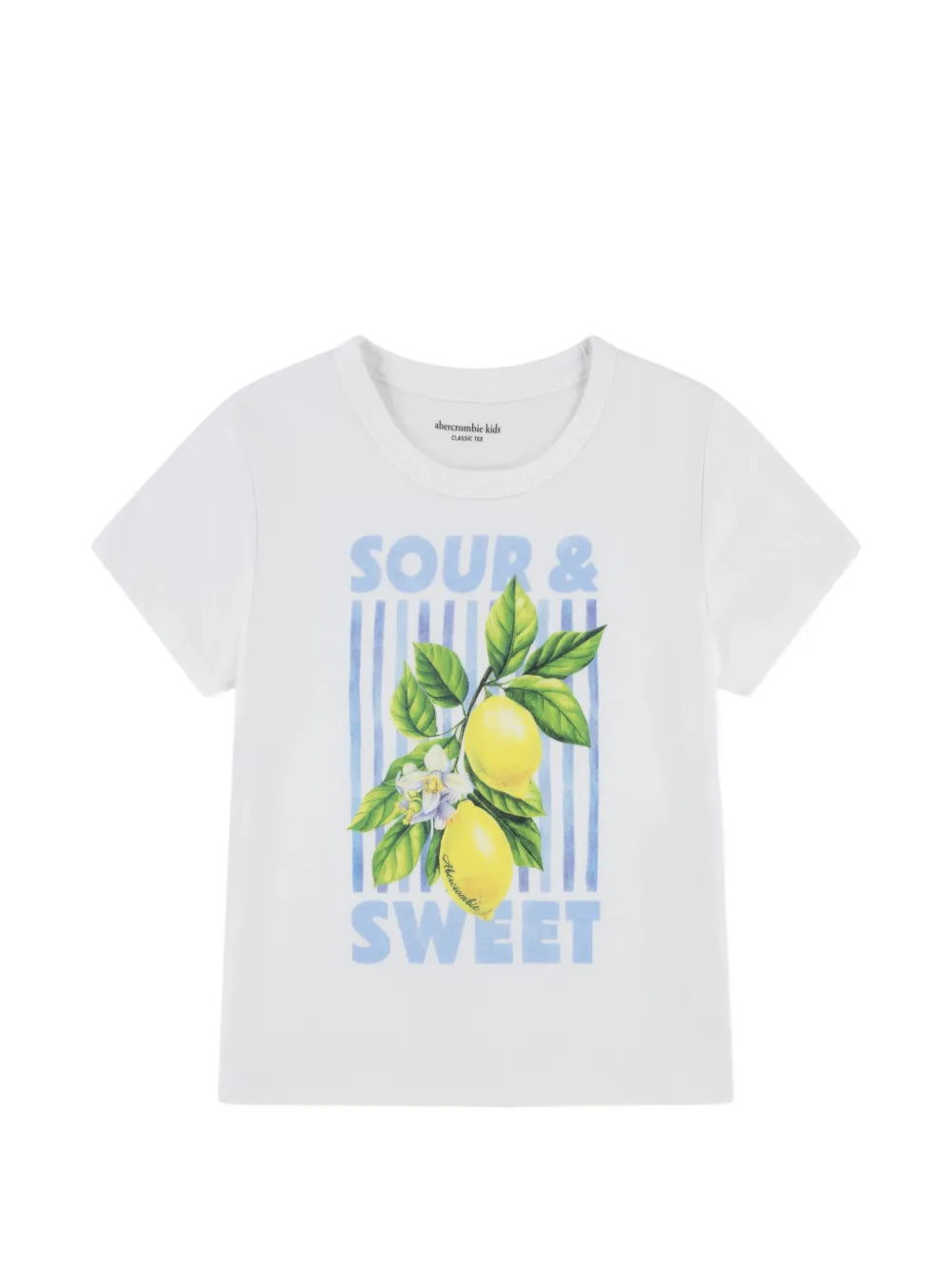 ABERCROMBIE FITCH KIDS lemon-print jersey T-shirt - Bianco