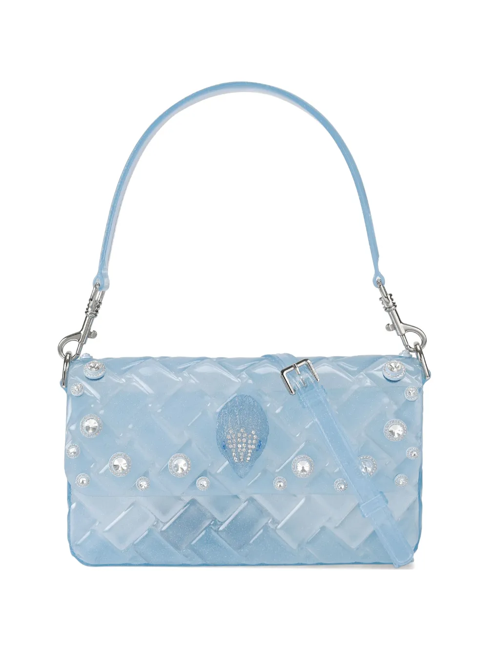 Kurt Geiger London Borsa a spalla Kensington con strass - Blu