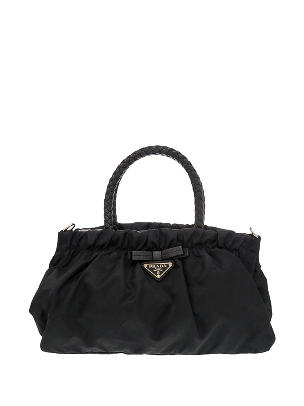Prada Pre-Owned 2013-2026 Tessuto Bow satchel - Nero