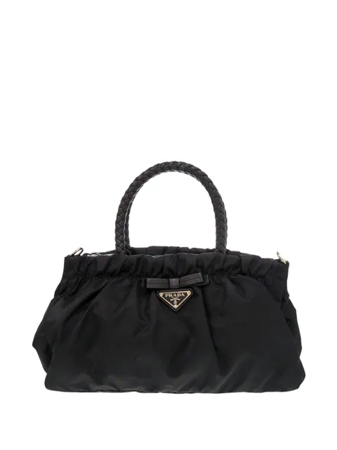 Prada Pre-Owned bolsa satchel Bow de Tessuto 2013-2026