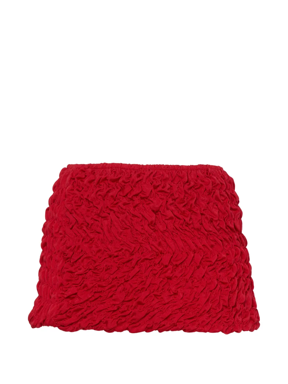 Selia Richwood Lia shirred mini beach skirt - Rot