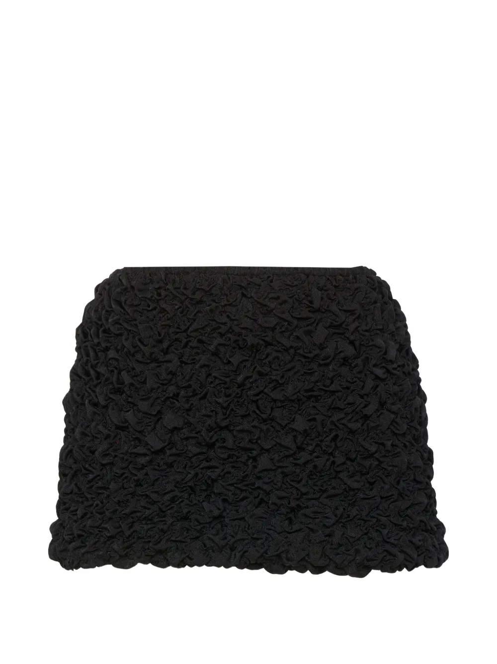 Selia Richwood Lia shirred mini beach skirt - Schwarz