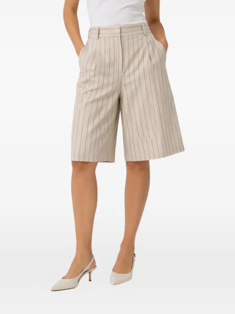 ROOM76 Nizza pinstripe-pattern pleated shorts