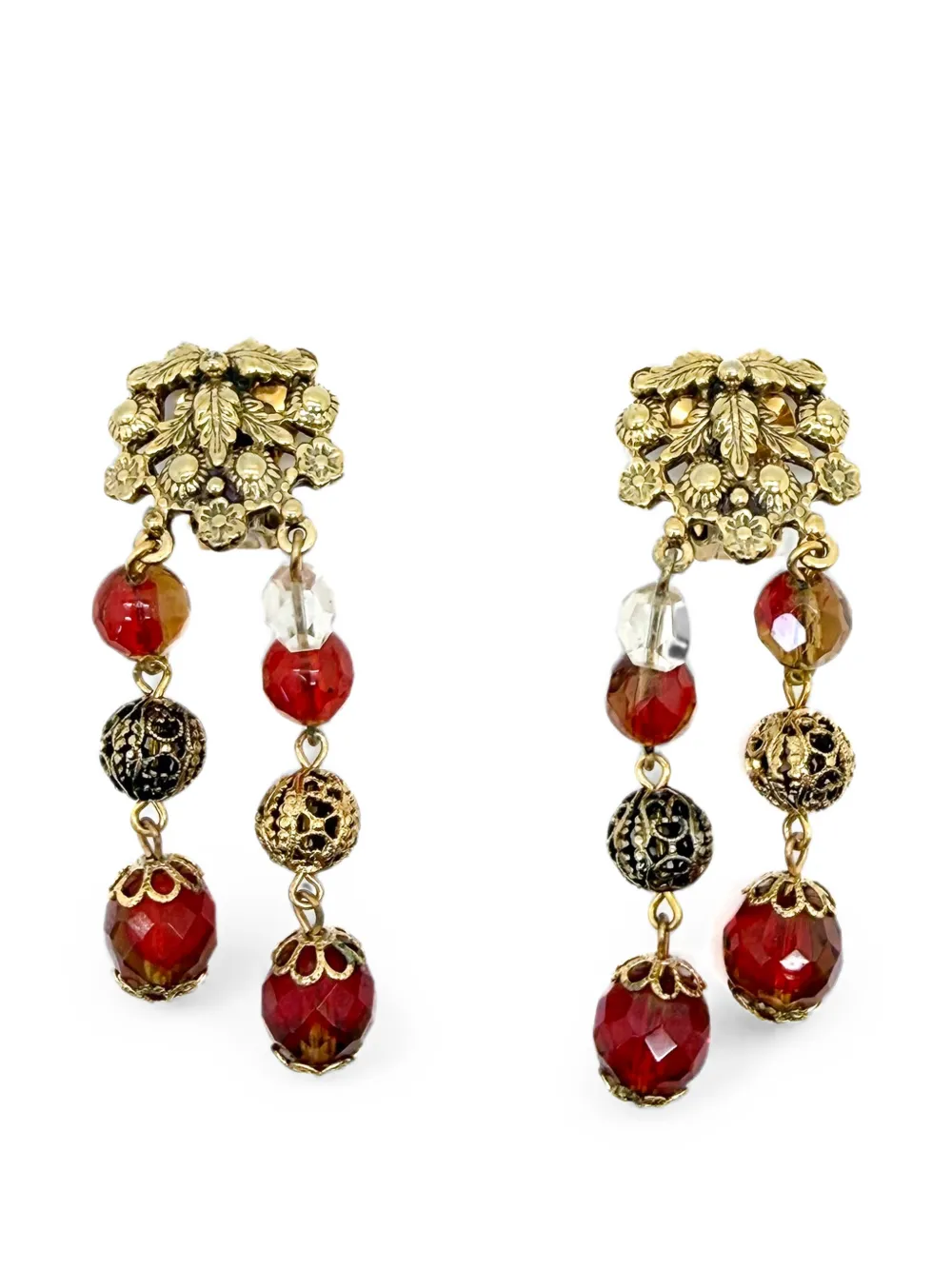 Jennifer Gibson Jewellery Orecchini Schiaparelli anni '40-'50 - Oro
