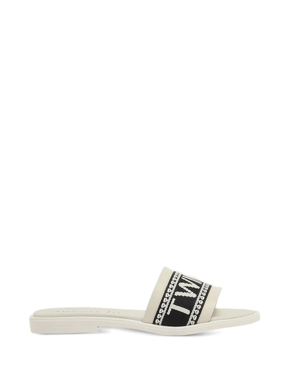 TWINSET Kids Sandali con banda logo - Bianco