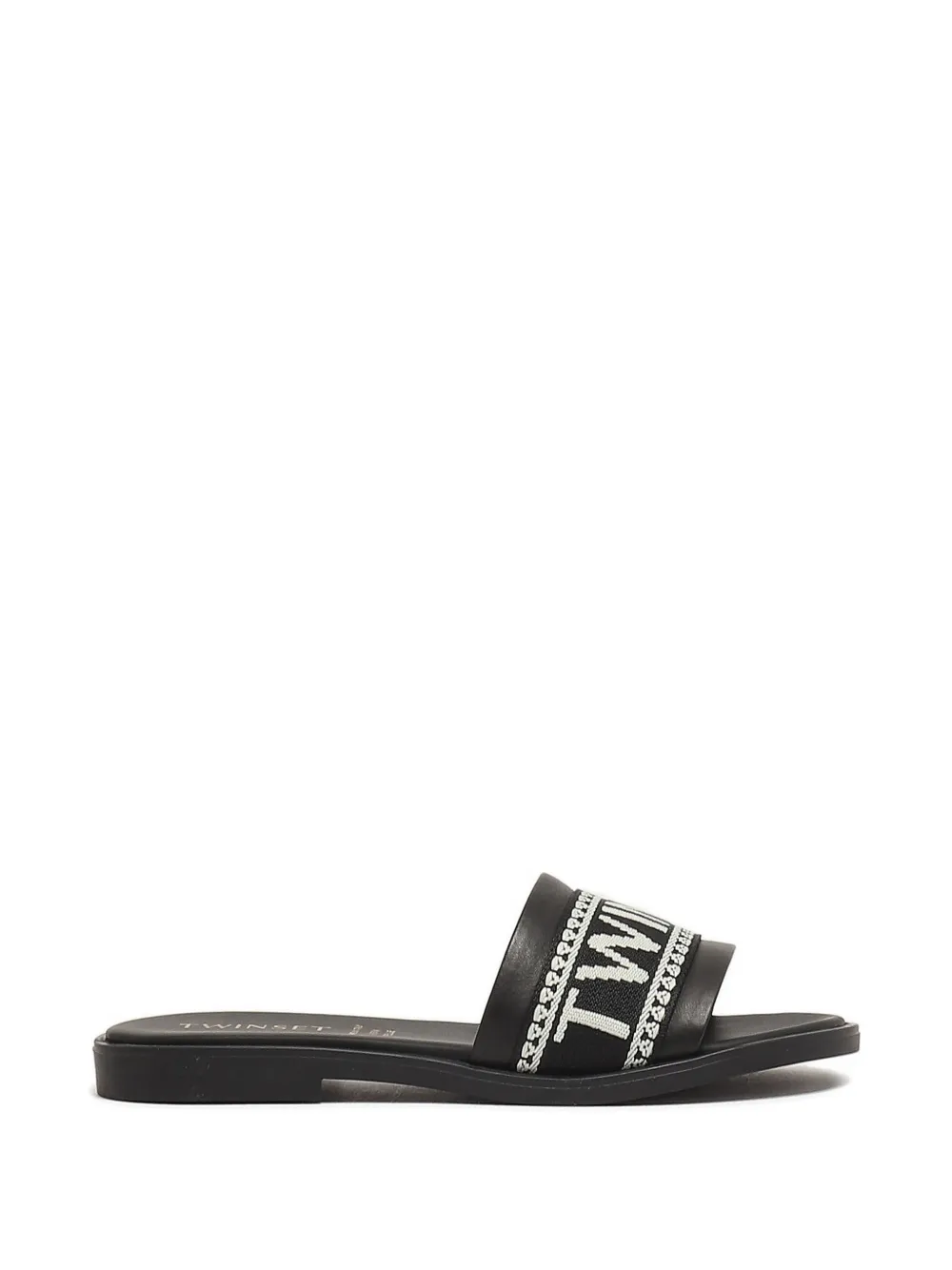 TWINSET Kids logo-band sandals Zwart
