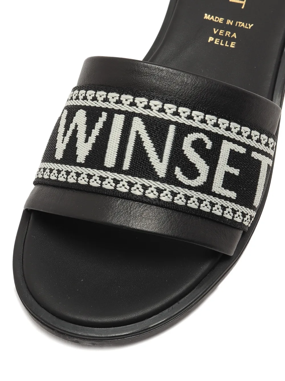 TWINSET Kids logo-band sandals Zwart