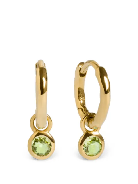Monica Vinader peridot hoop earrings