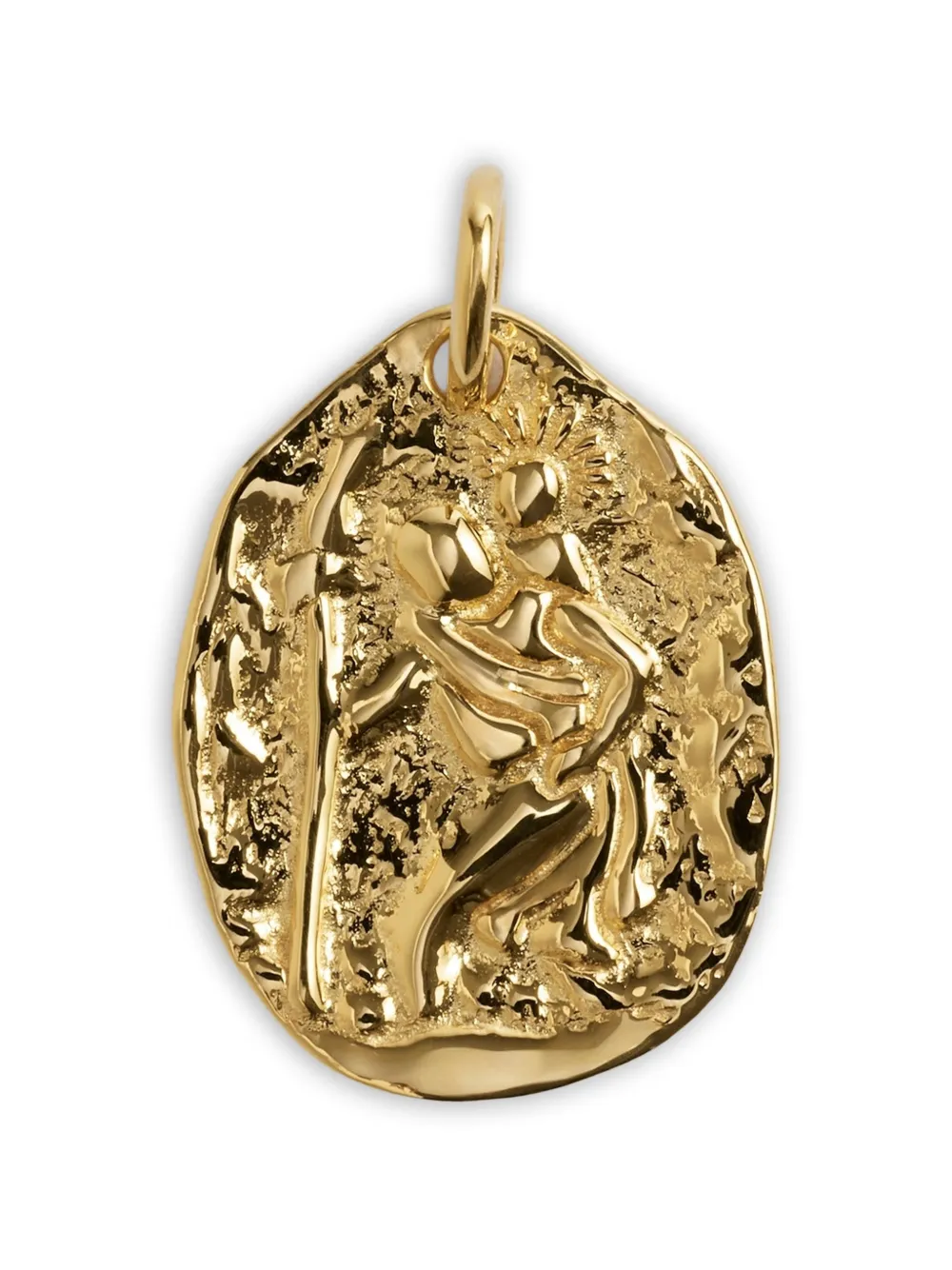 Monica Vinader Collana con pendente St Christopher - Oro