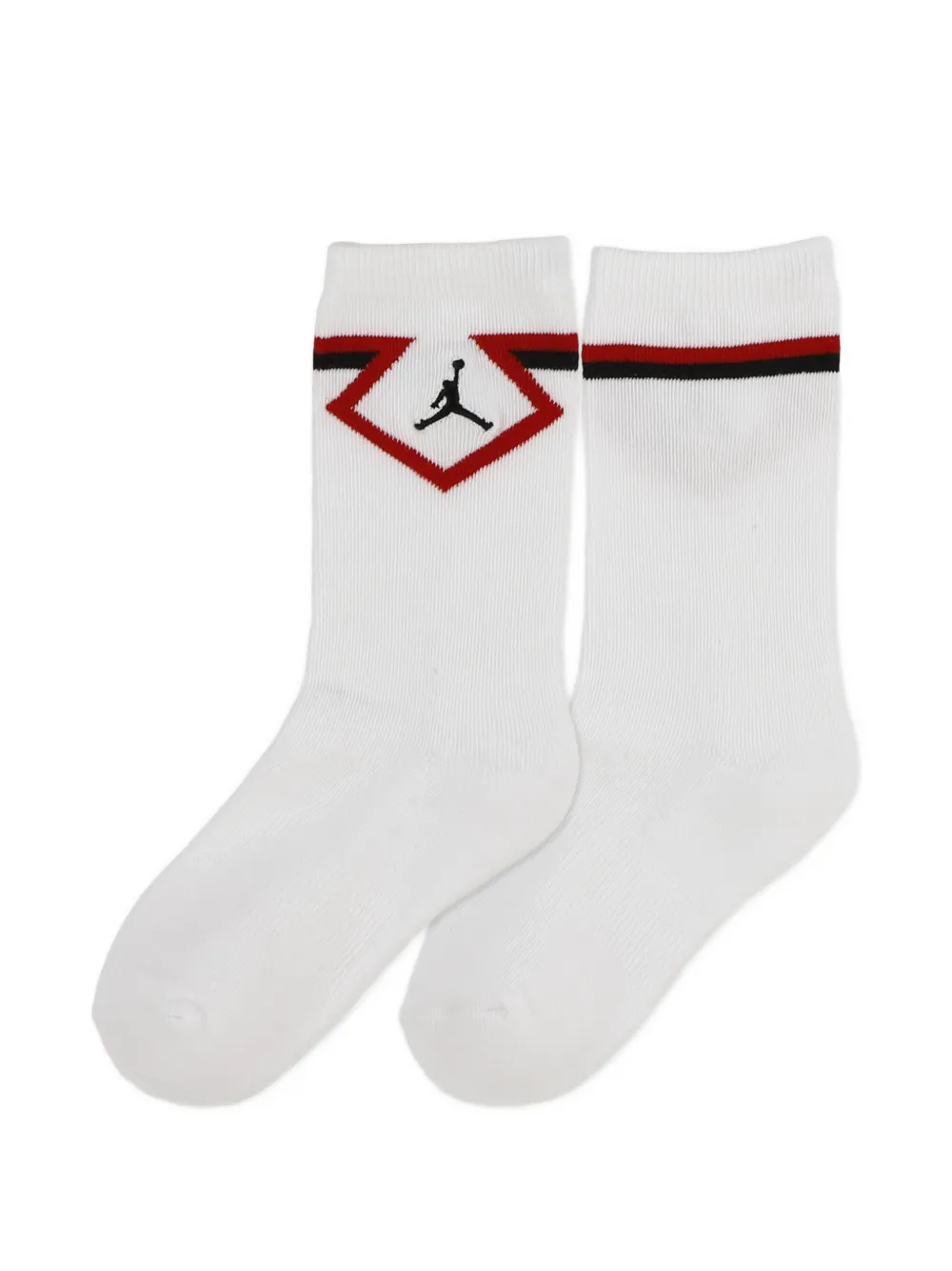 Jordan Kids Drie paar sokken met logo Rood