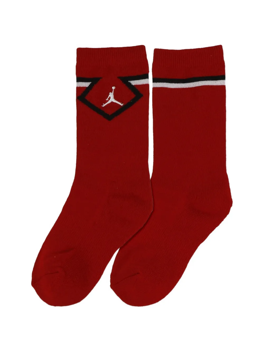 Jordan Kids Drie paar sokken met logo Rood