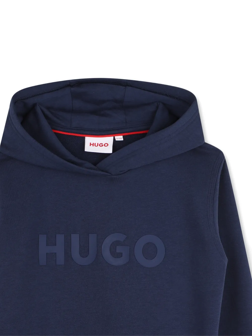 HUGO KIDS Hoodie met logoprint Blauw