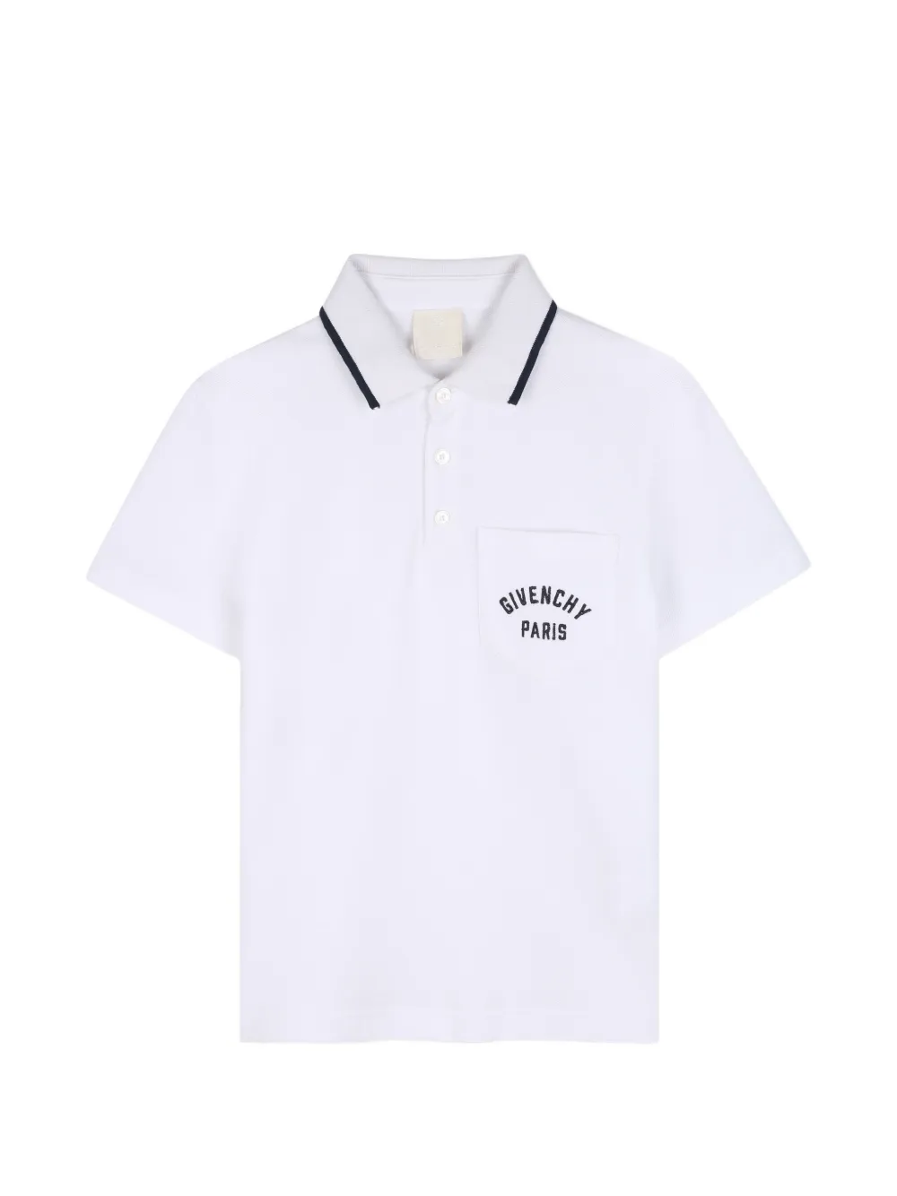 Givenchy Kids' Logo-print Short-sleeve Polo Shirt In White