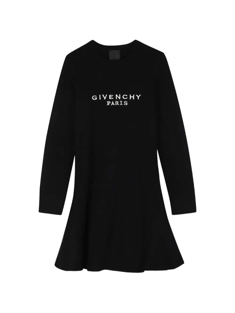 Givenchy Kids logo-embroidered flared dress - Black