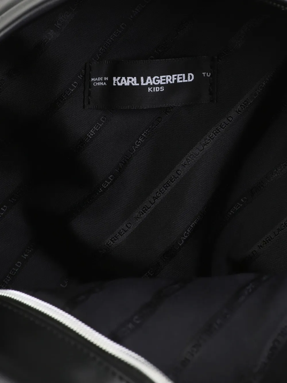 Karl Lagerfeld Kids Choupette rugzak met bedel Zwart