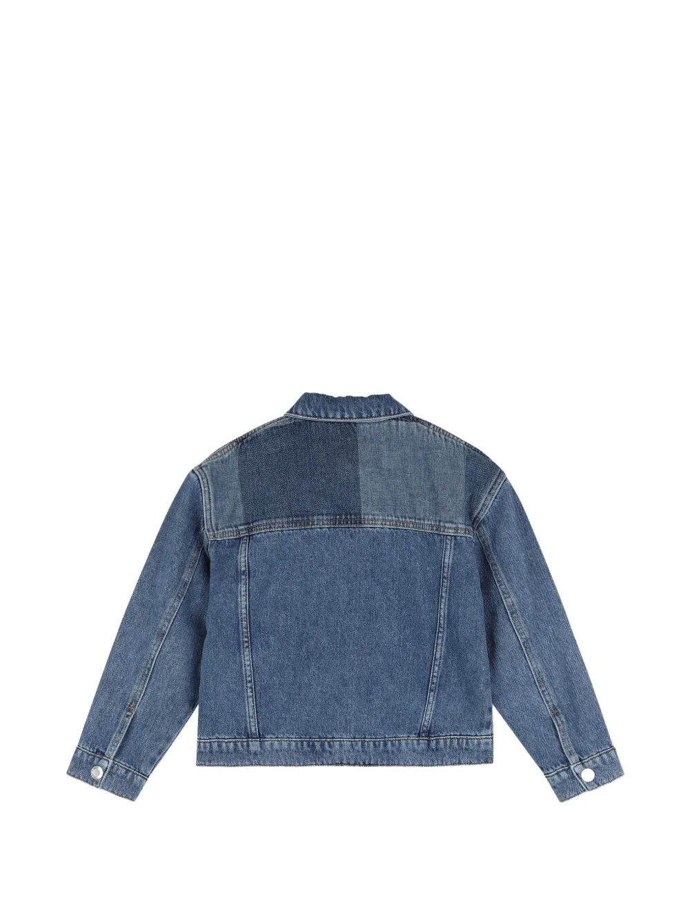 Marc Jacobs Kids Denim jack verfraaid met imitatieparels en patchwork Blauw