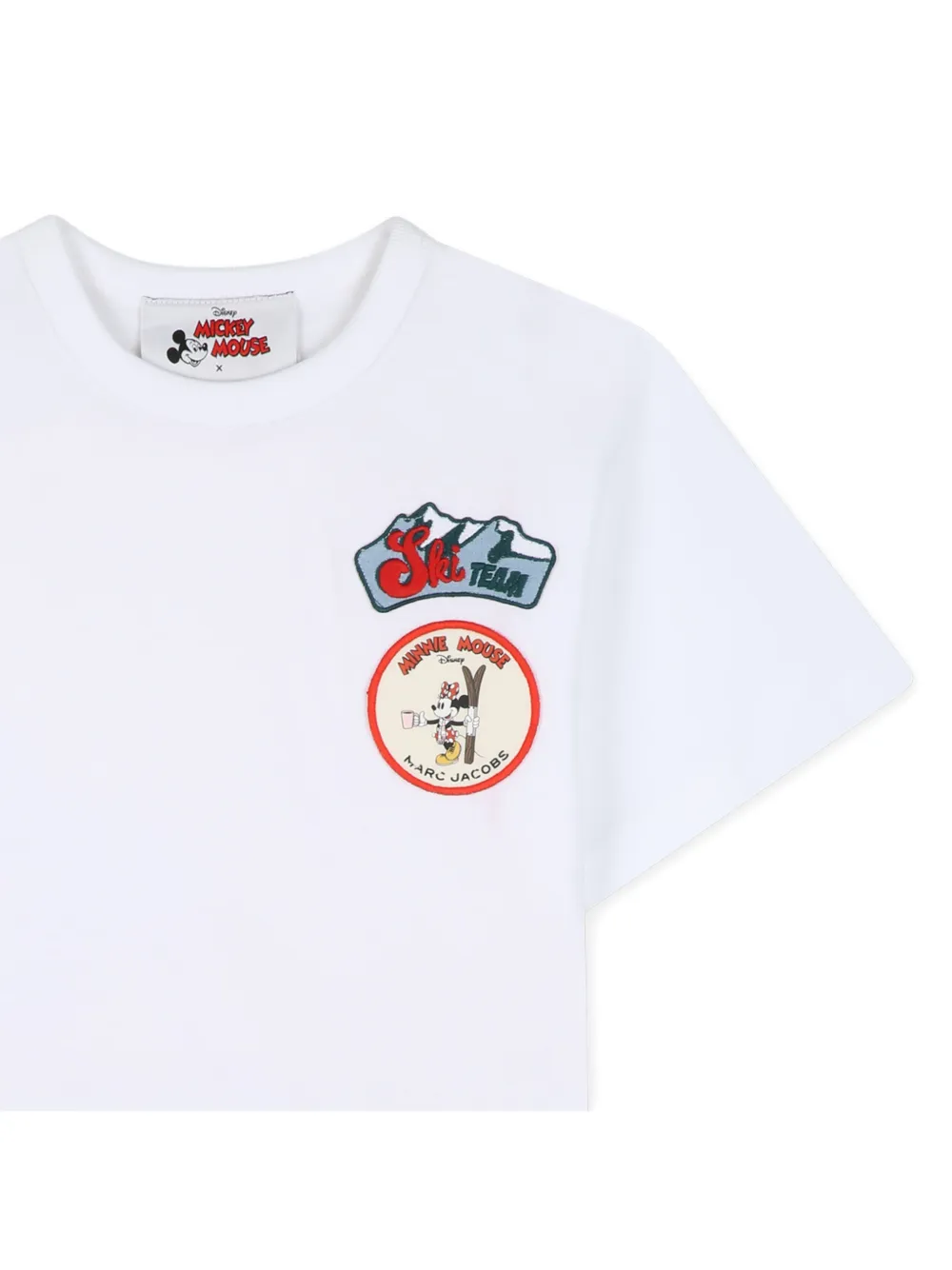 Marc Jacobs Kids T-shirt met patchdetail en print Wit